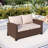 Argyri Stylish Wicker Outdoor Patio Loveseat-86710792