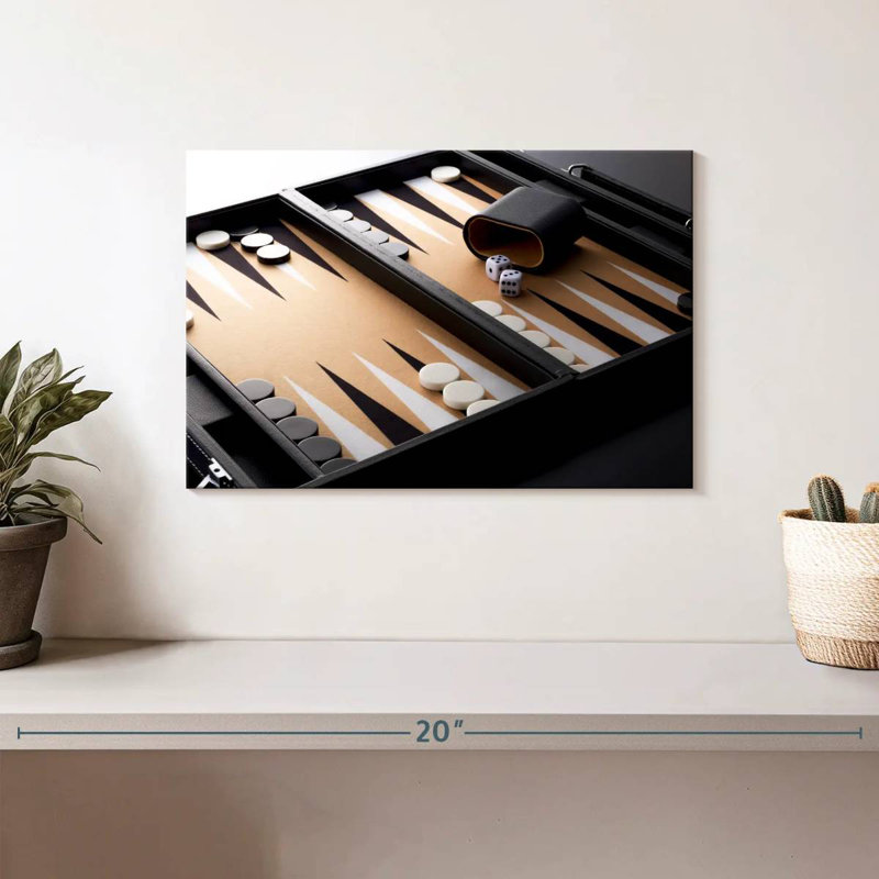 Senne Modern Backgammon, 8" H x 12" W