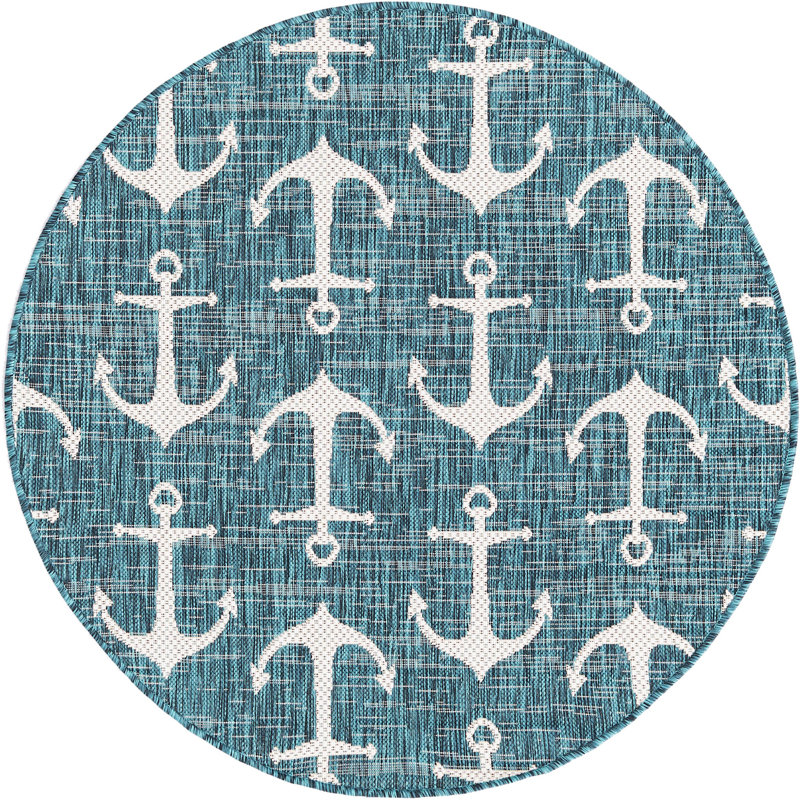 Tapis d'extérieur Ayton, Rond 4 pi