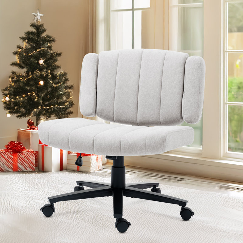 Chaise de bureau moderne, pivot en acier réglable pour le travail à domicile