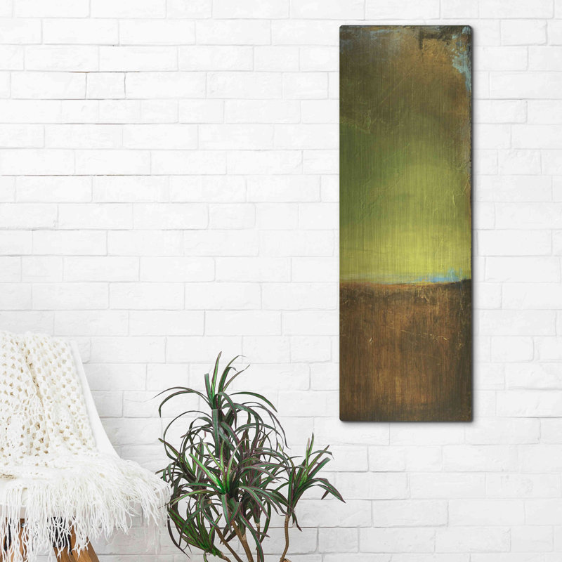 Ivy Bronx «Antigua Bay II» par Erin Ashley, art mural en métal, H 48 po x l 16 po