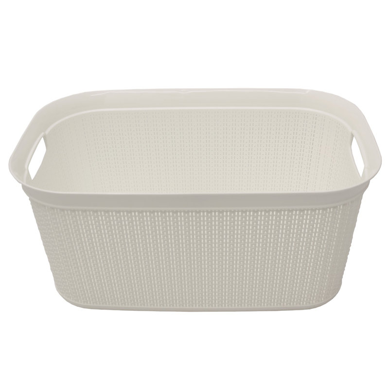 Polypropylene Laundry Room Organizer, White