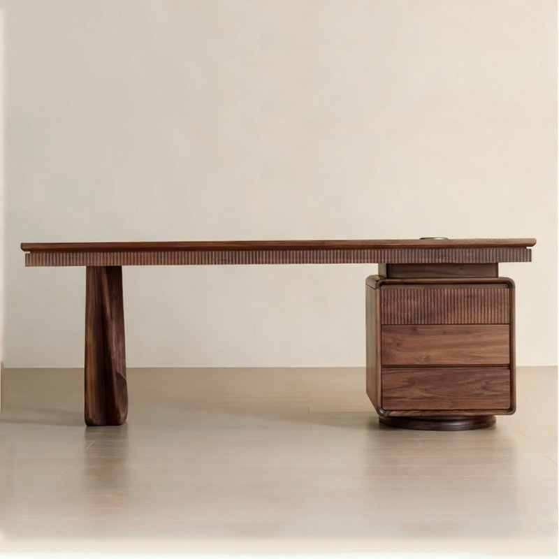 Nordic style home desk, 29.53" H x 78.74" W x 31.5" D