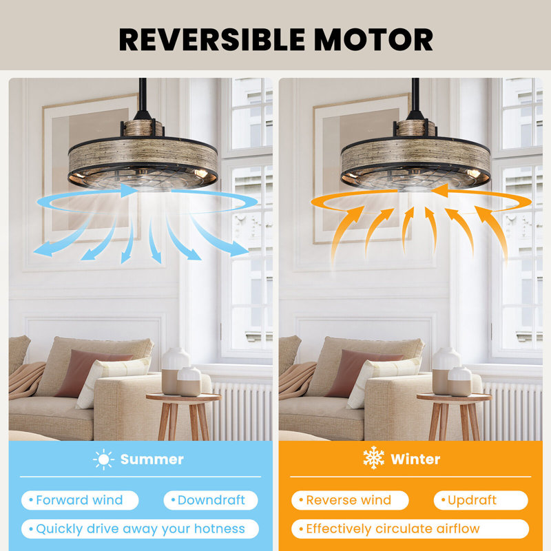 Poling Ceiling Fan with Light Kit