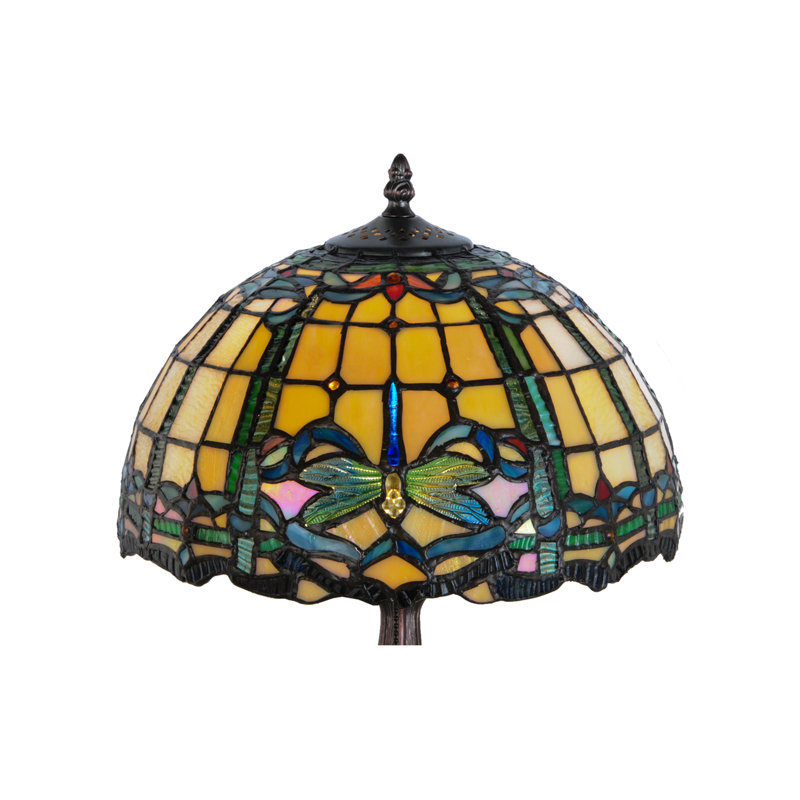 Dragonfly Trellis 19" Table Lamp