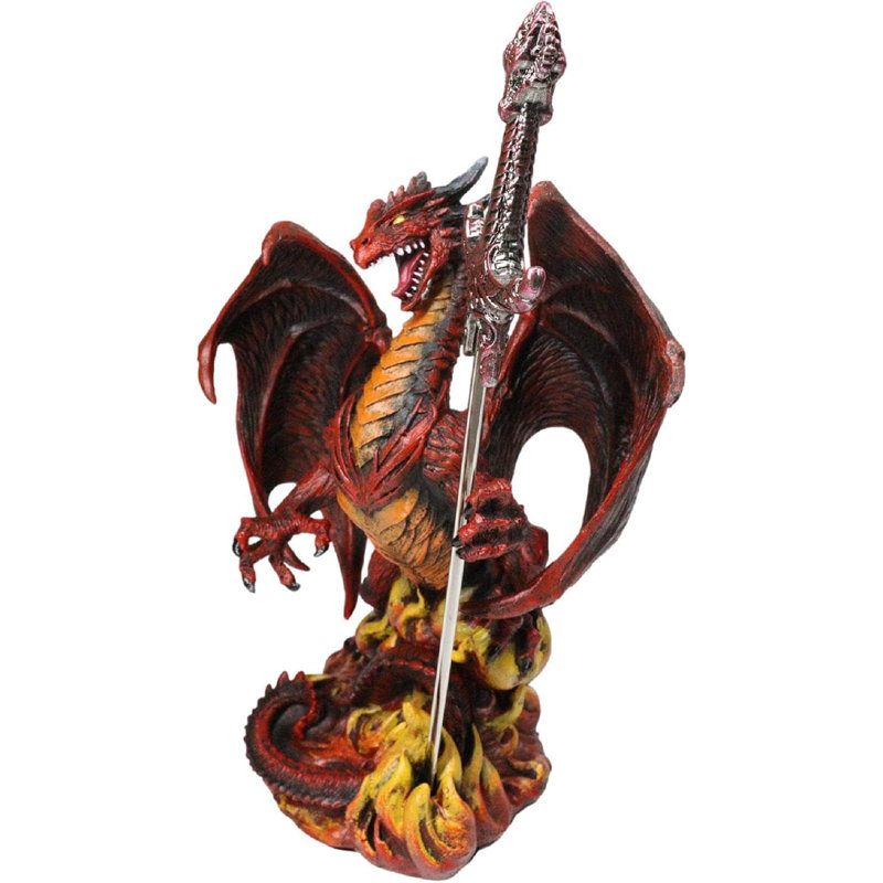 Statue de dragon rouge Ruth Thompson