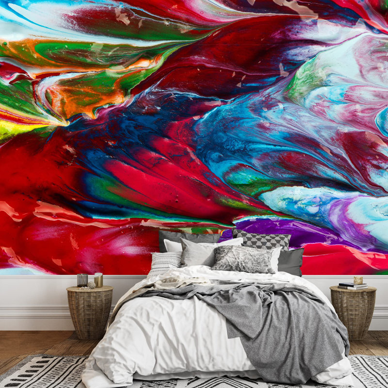 Panneau abstrait, L 66 po x l 96 po