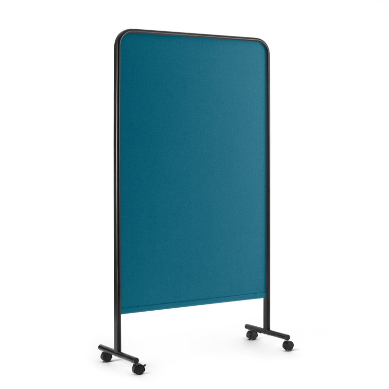 Panneau d'affichage en tissu de but, Noir, Bleu sarcelle
