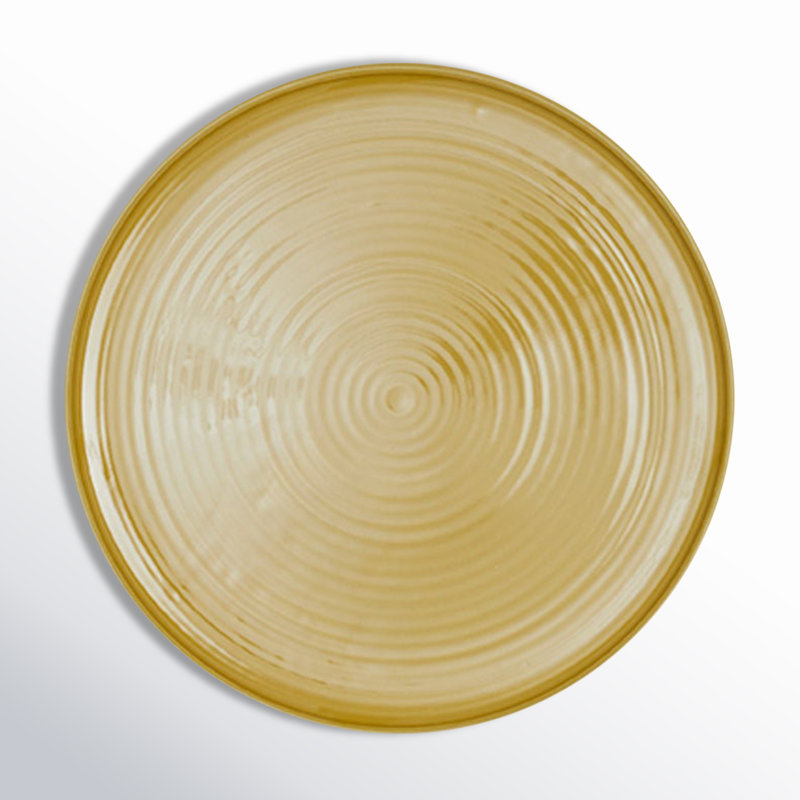 Stoneware Platter, Mustard