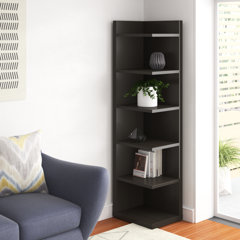 VECELO 3-Tier Bookcase,Small Storage Shelves,Industrial Shelving Unit for  Living Room,Bedroom,Classroom,Brown