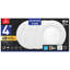Globe électrique ultra mince 4 po Globe Electric W Ensemble d'éclairage encastré à DEL en aluminium 9 watts