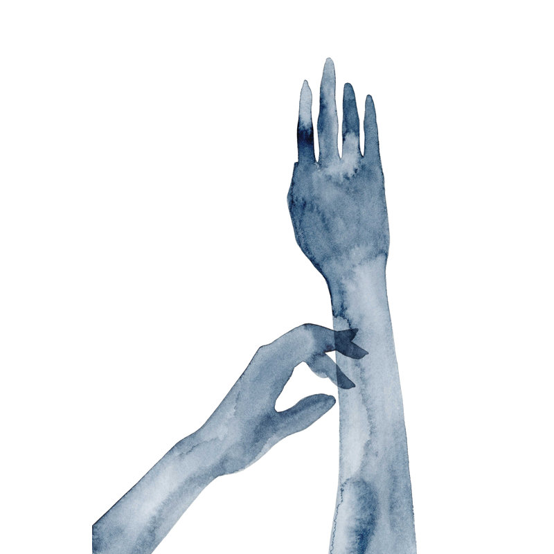 " Shadow Hands II " by Grace Popp, 12" H x 8" W x 1.25" D