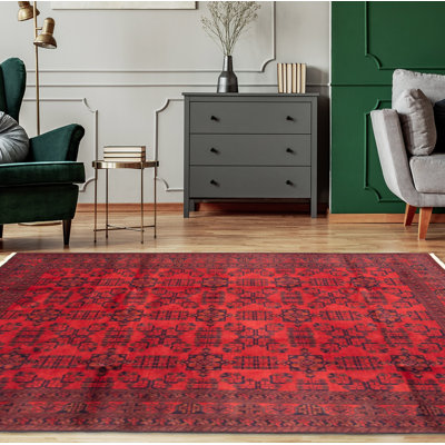 Tapis rouge Malayka Esari 6 pi 7 po x 9 pi 8 po