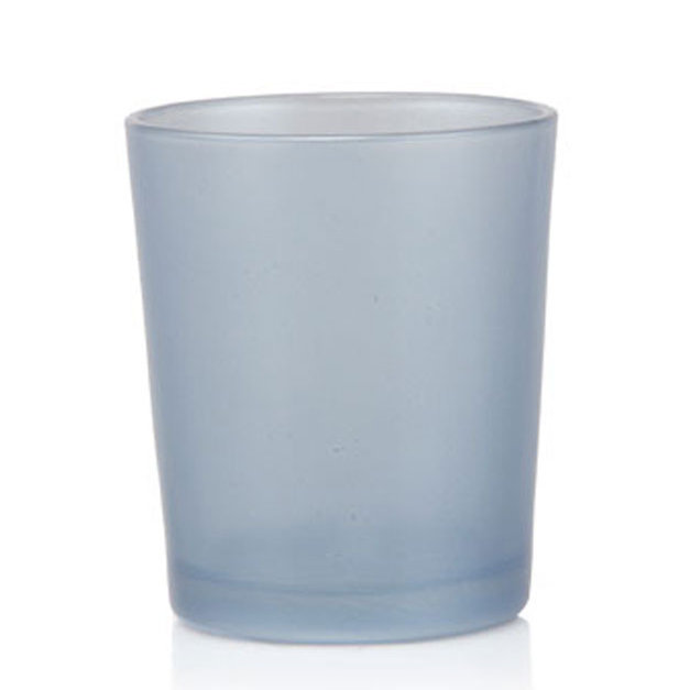 2.5cm Glass Tabletop Votive Holder, Pearlescent Cobalt