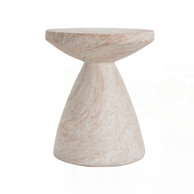 Outdoor/Indoor Lightweight Concrete Side Table
