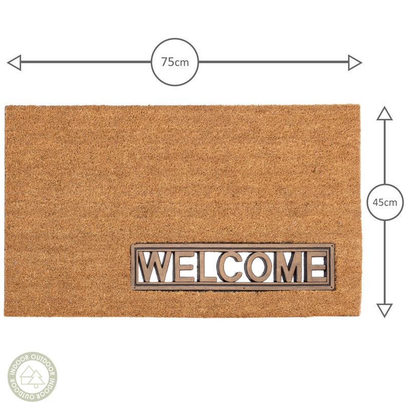 Alvelo Beige Coir No Slip - Door Mat