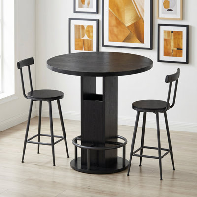 Ensemble de table de bar et tabouret