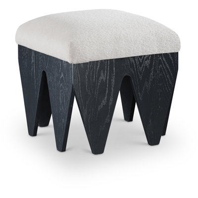 Vanness Velour Fur Fabric Bench