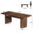 78.74" Extra Long Farmhouse Dining Table, Wooden Rectangular Dining Table With Dual Base-1658876324
