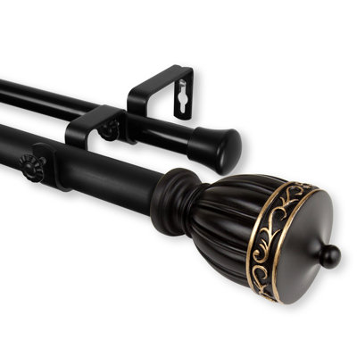 Tringle à rideaux double ajustable Talbot