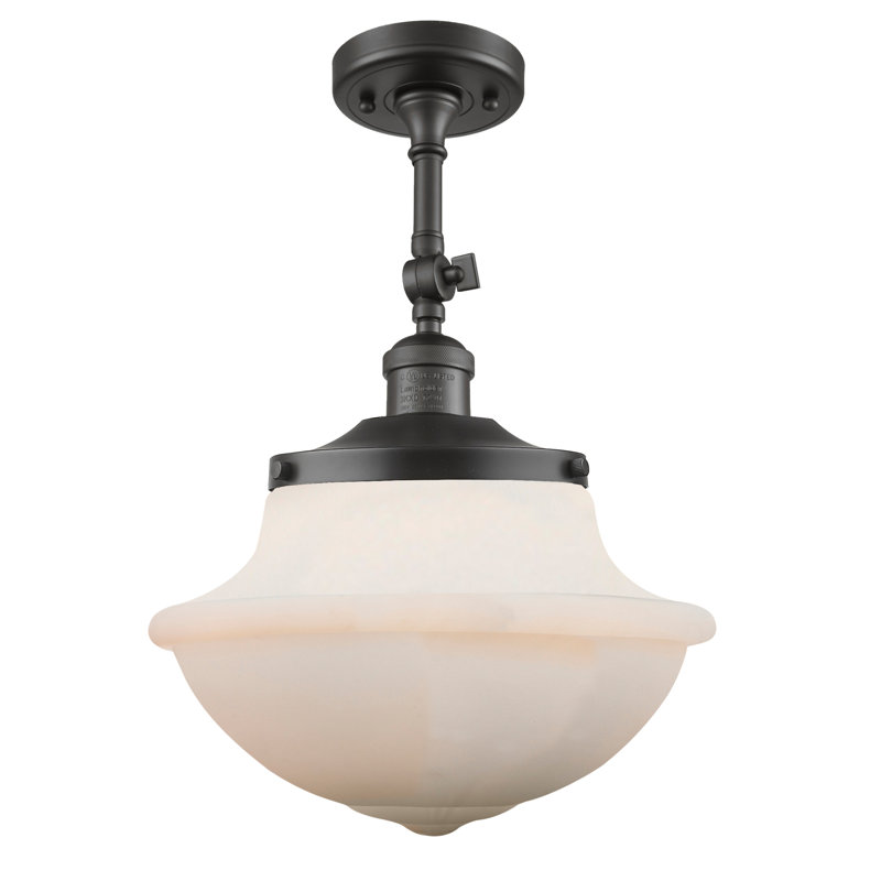 Gaspard Dimmable Bath Sconce, Matte White Cased, 6 Watt Vinage LED Bulb, Oil Rubbed Bronze