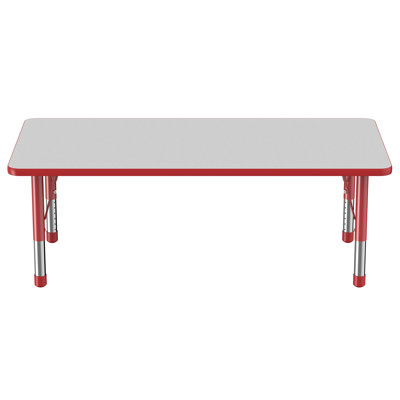 Rectangle T-Mold Adjustable Height Activity Table