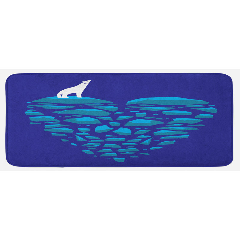 Tapis de cuisine ours polaire