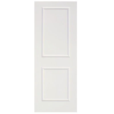 80'' Solid + Manufactured Wood Paneled Primed without Installation Hardware Kit Barn Door