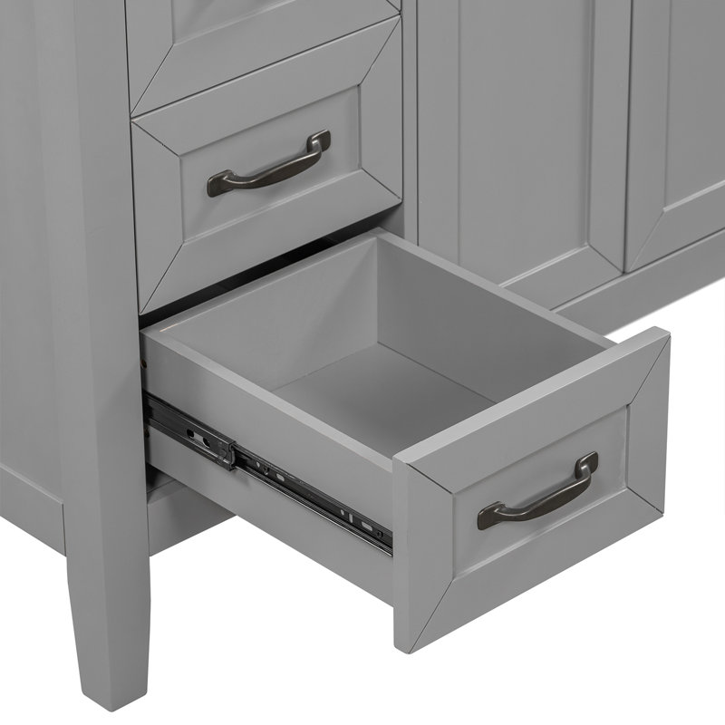 35.5'' Single Bathroom Vanity Base Only, Gray