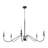 Janieliz 6 - Light Steel Dimmable Kitchen Island Modern Linear Chandelier