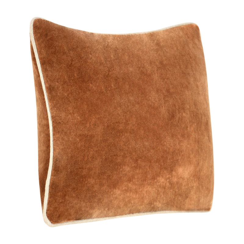 Harriet Pillow Cover & Insert, Hazel Brown, Rectangle 14"H x 20"W