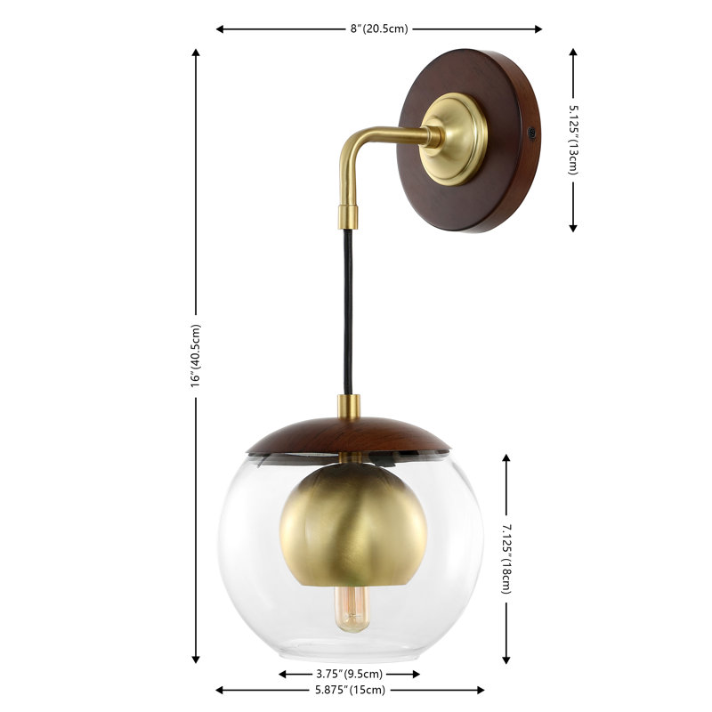 Ashante Aluminum Armed Sconce