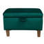 50cm Emerald Green Velvet Storage Ottoman