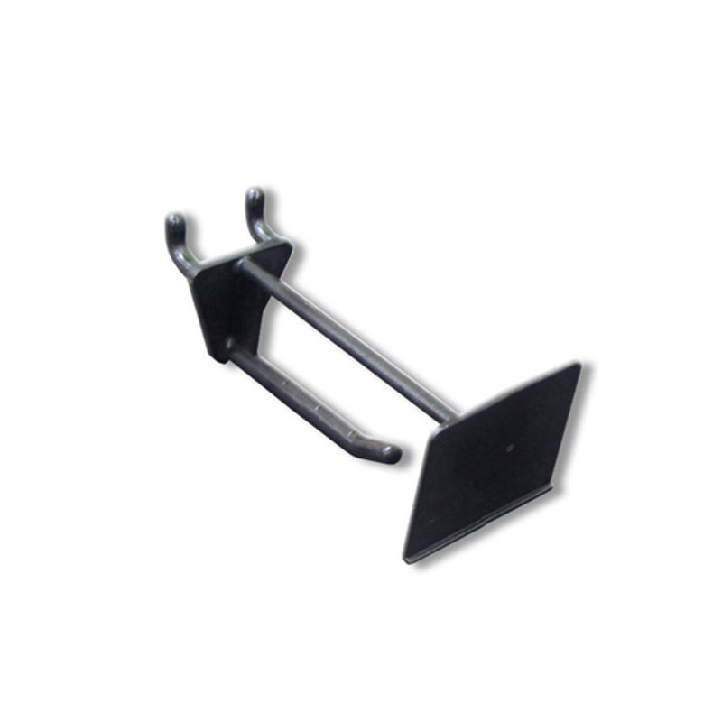 Black Glass-Filled Nylon Pegboard Hooks, 2-Inch, Set of 50