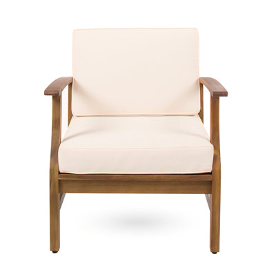 Wood Outdoor Chair, 27.64 Lb Weight Option Club 29.25 Package Width Feature