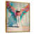 Toile avec cadre flottant or