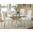 Isolde Chrome 41-inch Dining Table