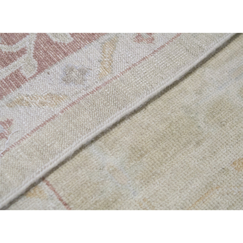 Wool Oriental Area Rug in Rust/Beige