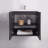 24" Modern 2-Door Wall-Mounted Single Bathroom Vanity Set-1708404586