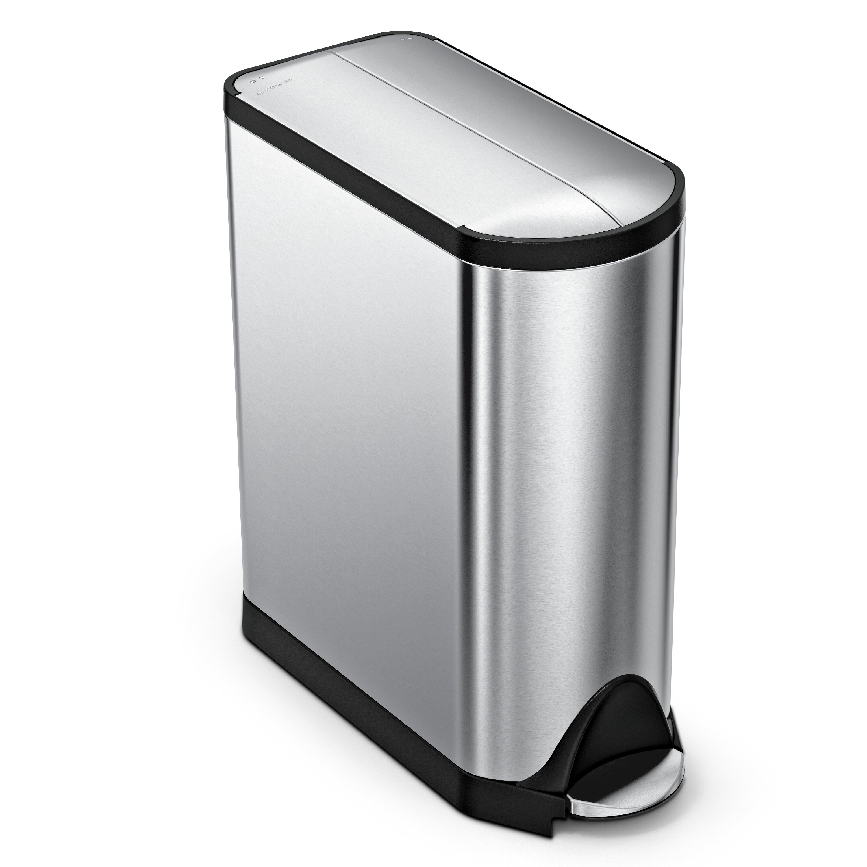 simplehuman 25 Liter / 6.6 Gallon Slim Open Commercial Trash Can, Brushed  Stainless Steel & Reviews