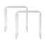Table de bout en acrylique, 2 tables d'appoint en Lucite en forme de C, table d'appoint en acrylique transparent pour les boissons, la nourriture, les collations utilisées dans le salon, la chambre à coucher et le bureau