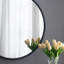 Miroir mural 24 po x 27 po avec cadre noir, miroir décoratif minimaliste contemporain pour le salon, le vestibule, le vestibule, la chambre à coucher