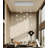 26-lights Rectangular Crystal Chandeliers Led Dimmable Light-220099965