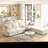 Modern Large Sectional Sofa, U-Shape Modular Sectional Couch With Storage Function-1281363014