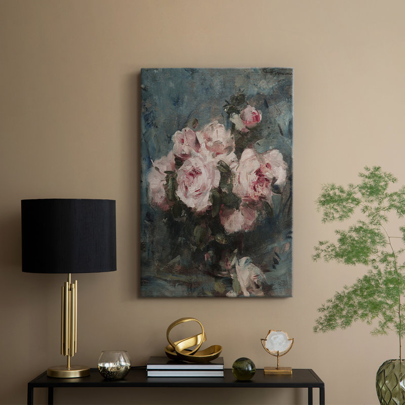 Motif floral rétro CCL XXVII - galerie Cavas, H 27 po x l 18 po