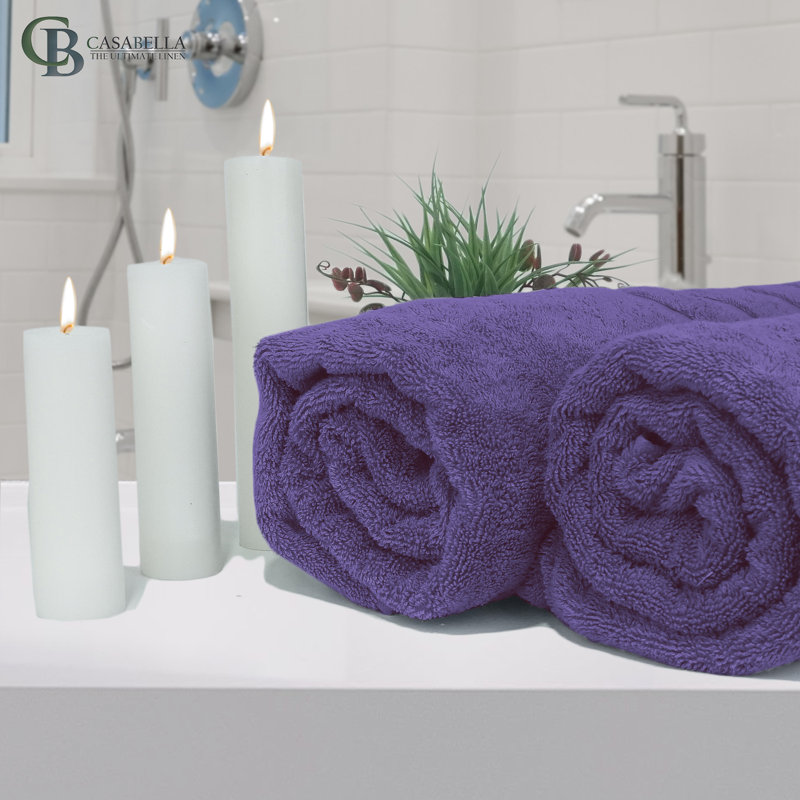 Casabella Luxury Jumbo Bath Sheet, Purple