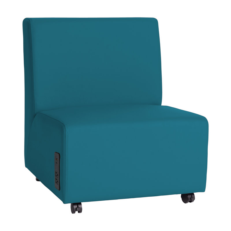 Chaise mobile sans accoudoirs avec panneau technique Pro Series - Gris, Vert