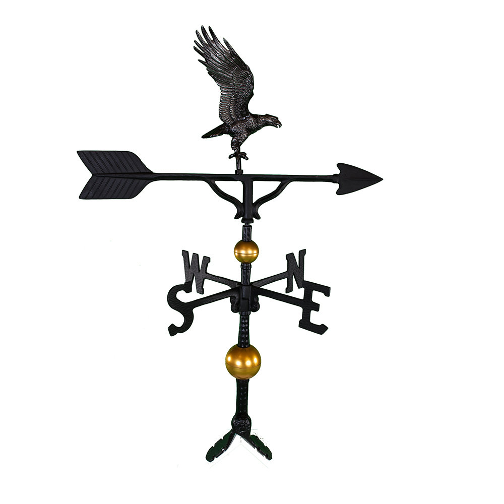 Deluxe Bodied Eagle Weathervane Montague Metal Products Inc. Finish: Swedish Iron