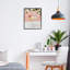 Giclée encadrée rose cocktail avec fleurs de pommier, design par Riley B-712806127-712806033
