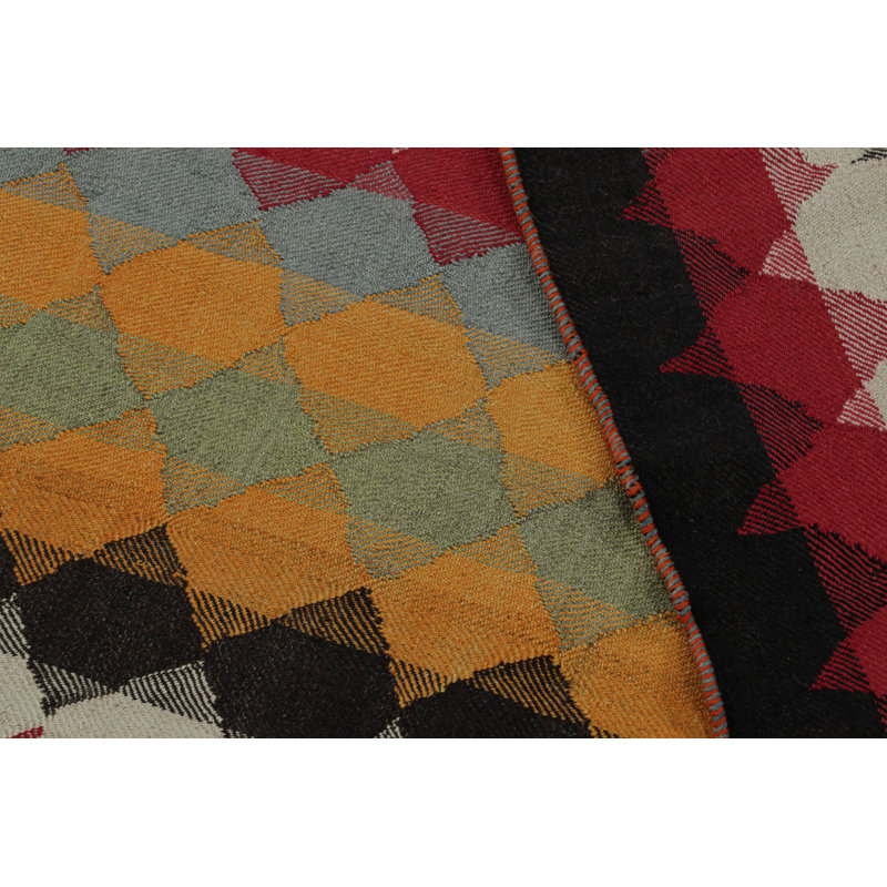 One-of-a-Kind 5'2" X 7'5" 1950s Wool Area Rug